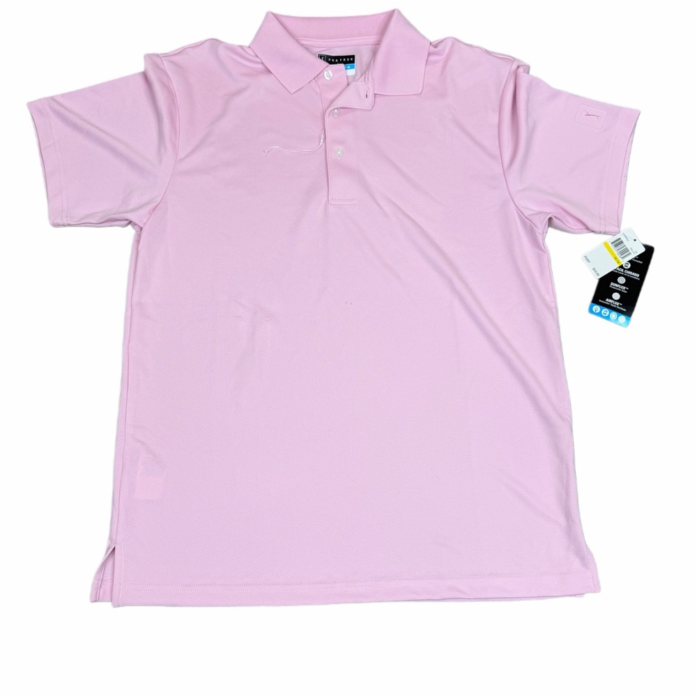 Pink Men’s Medium PGA Tour Polo Shirt NWT